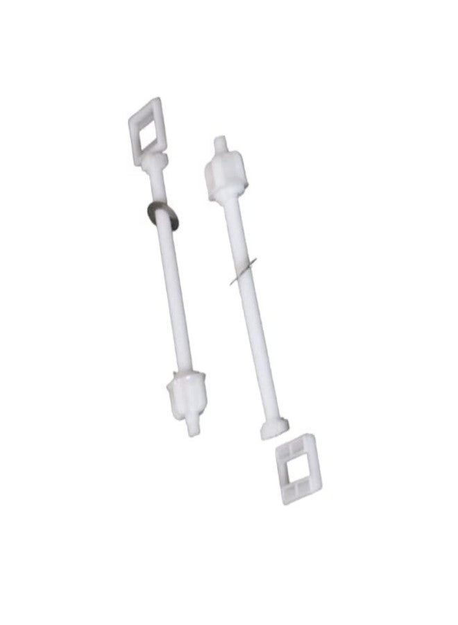 KINIK Soft Closing Long Hinges for Plastic Toilet Seat Cover | 45mm Durable Bathroom Fitting | Smooth & Quiet Close, Easy Installation - Image 2